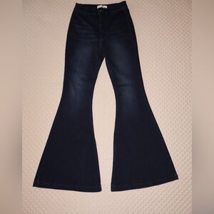 KanCan High-Rise Women's Dark Blue Flare Jeans